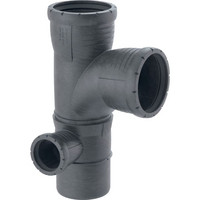 Geberit Kombibogeneckabzweig Silent Pro, 87,5°, links, mit Innenradius