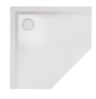 Hoesch Mineralguss-5-Eck-Duschwanne Muna, Antirutsch