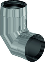 Almeva Abgasbogen LAB, 87°, PPH/Edelstahl