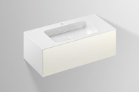 Alape Waschplatz Folio 3, mit Hahnloch, ohne Überlauf