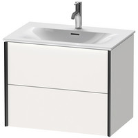 Duravit Waschtisch-Unterschrank XViu, 2 Schubkästen, schwarz matt