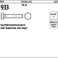 DIN 933 10.9 Sechskantschrauben mit Gewinde bis Kopf
