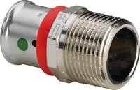 Viega Press-Übergangsstück Fonterra 1213.5, Rotguss matt vernickelt, mit SC-Contur