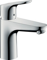 hansgrohe Waschtisch-Einhebelmischer 100 Focus CoolStart, Kaltwasser in Mittelstellung, chrom