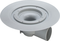 Viega Bodenablauf-Grundkörper Advantix 4955.25, Kunststoff grau, mit Ablauf waagerecht, ohne Aufsatz