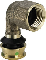 Viega Übergangsbogen Raxofix 5314.11, 90°, mit SC-Contur, Siliziumbronze