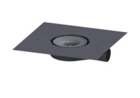 Kessel Bodenablauf-Grundkörper Der Ultraflache 54, Auslauf seitlich, mit beiliegender Geruchsverschluss