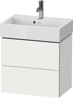 Duravit Waschtisch-Unterschrank Compact L-Cube, 58,4 x 39,1 x 54,4 cm, 2 Schubkästen, wandhängend