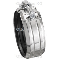 HAAS Rabbit-Verbinder OHA, Edelstahl, Gummi Dichtung, für Guss-Rohre