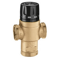 Caleffi Thermomischer, Messing-Gehäuse, einstellbar, 30-65 °C