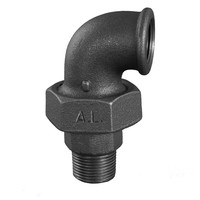 Gröditzer Winkelverschraubung Nr.98, IG/AG, konisch dichtend, schwarz