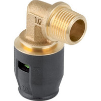 Geberit Übergangswinkel PushFit, 90°, mit Außengewinde, Messing