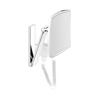 KEUCO Kosmetikspiegel beleuchtet iLook_move, 200 x 200 mm, mit Steckertrafo