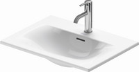 Duravit Einbau-Waschtisch Viu, 60 x 45 cm, Einbau von oben, mit Überlauf, Hahnlochbank