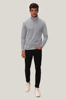 HAKRO Zip-Sweatshirt Premium,ash meliert,Gr.XS-6XL