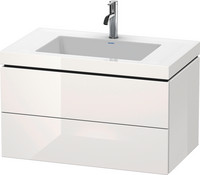 Duravit Waschtisch-Unterschrank c-bonded L-Cube, 2 Schubkästen, wandhängend