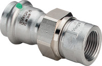 Viega Verschraubung Sanpress Inox 2362, Stahl nichtrostend, flachdichtend, SC-Contur