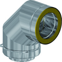 Almeva Bogen kompakt, 90°, Edelstahl