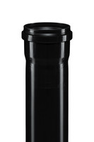 Ostendorf Kabelschutzrohr PP, 6000 mm, schwarz, mit Steckmuffe
