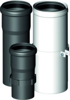 Almeva Schieberohr LIL, 320-560 mm, PPH/Stahl weiß beschichtet