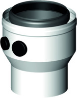 Almeva Kesselanschluss LIL, 2 Messöffnungen, PPH/Stahl