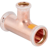 Geberit Gas-T-Stück Mapress, reduziert, für Natur- und Flüssiggas, Kupfer